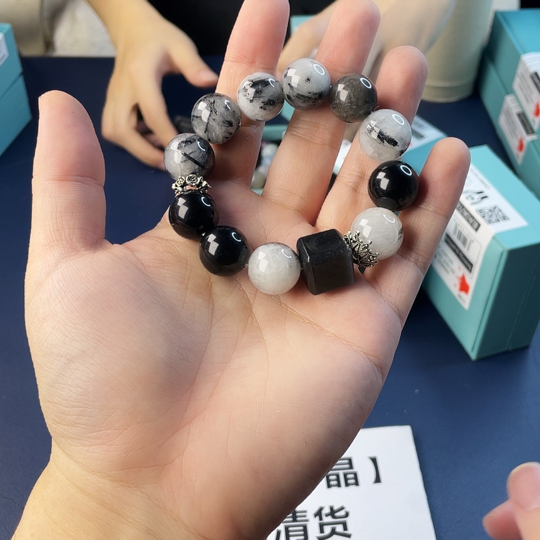 水晶银S925镶嵌手链