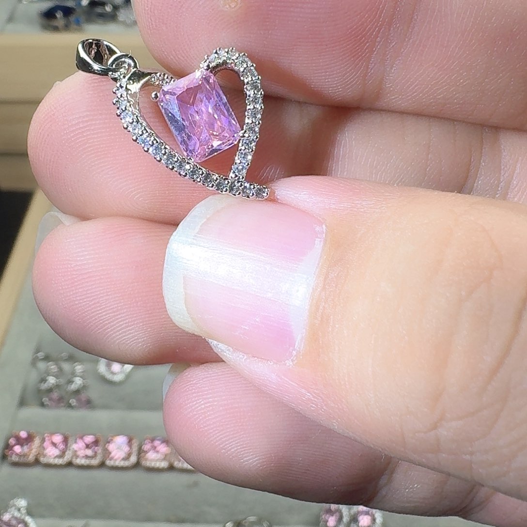 芙蓉石戒指银S925镶嵌