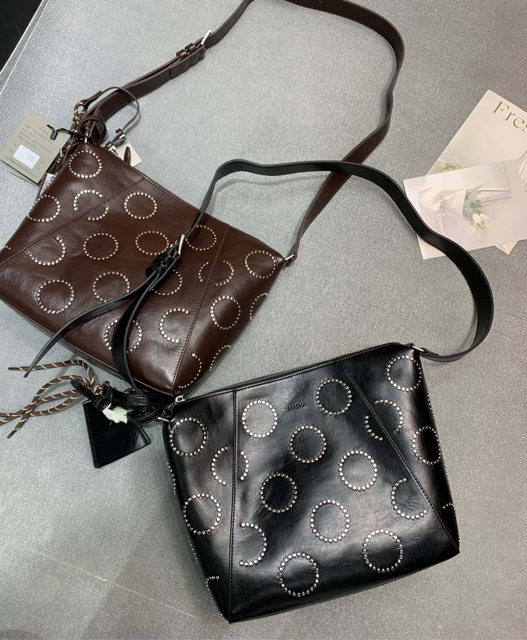 纯色女士百搭时尚经典小众潮流单肩简约斜跨包