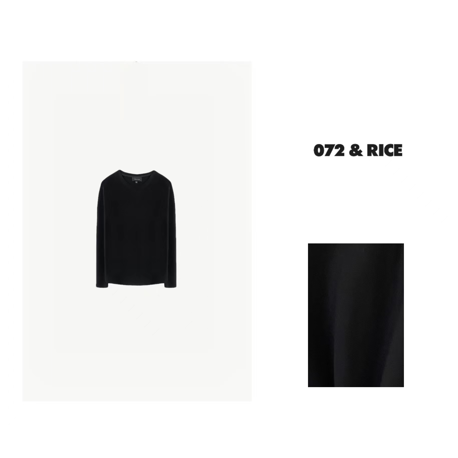 072 & RICE【纸片の上衣】秋季休闲圆领长袖上衣 S0176 FF126