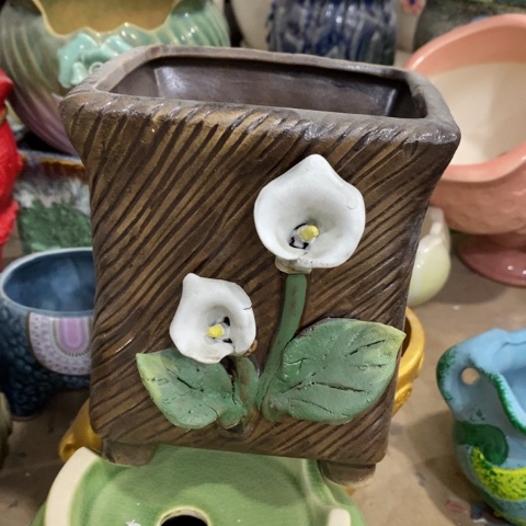 JF马蹄莲方盆花盆陶瓷