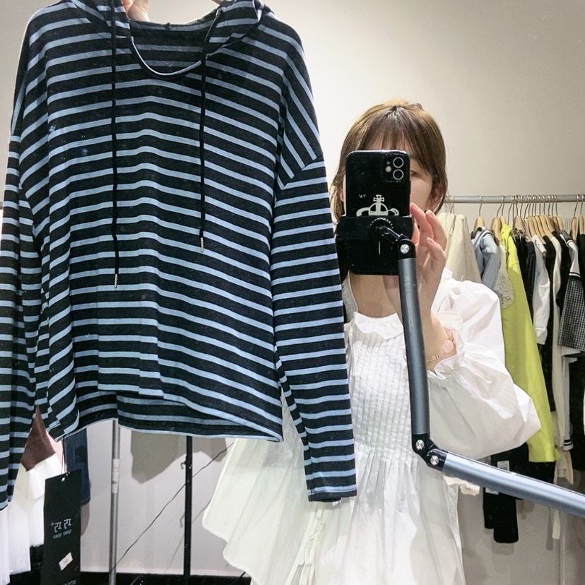 【闪购商品】蓝灰条纹