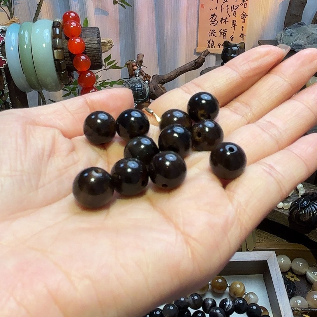 石***转非金属牛角单珠十一颗