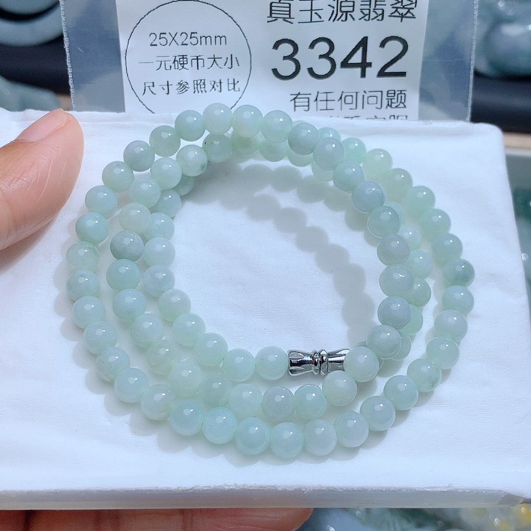 翡翠颈饰未镶嵌3342。
