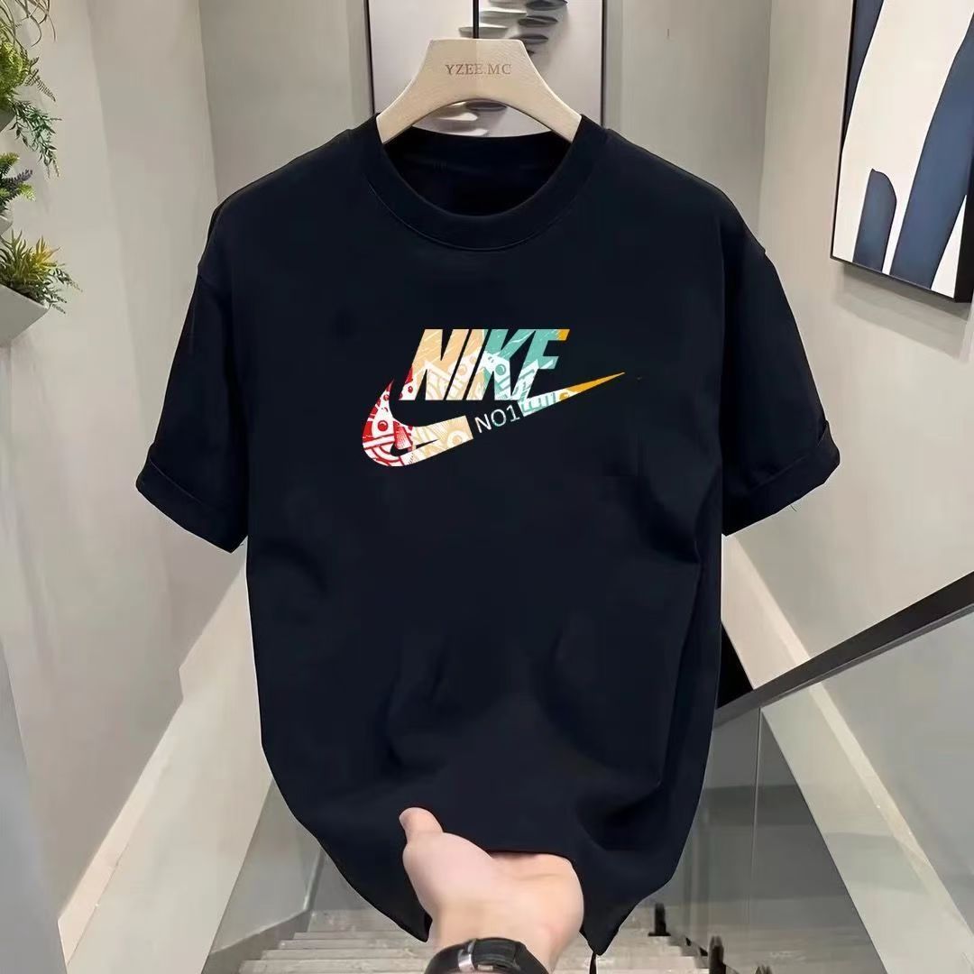 T恤春夏美式男士白色宽松T韩版夏季潮流短袖