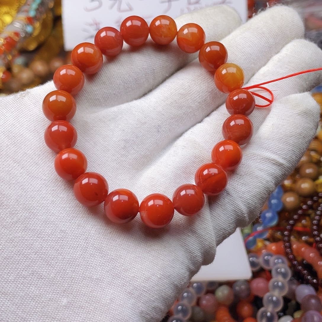 玛瑙/玉髓手链未镶嵌鲤41356