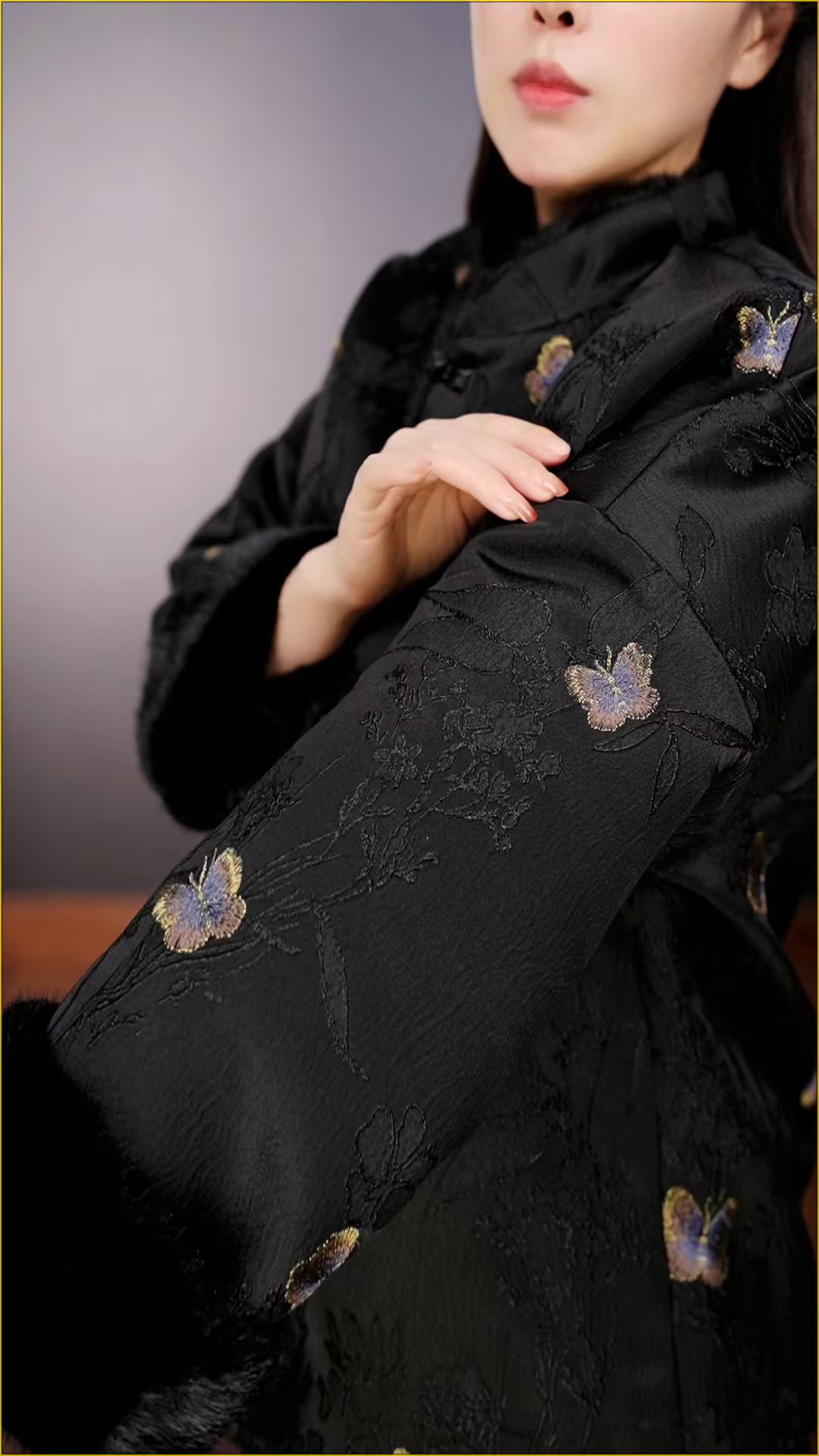 金蝶墨褛秋冬新款保暖新中式外套（DO70/雨愈/倩/伯1）