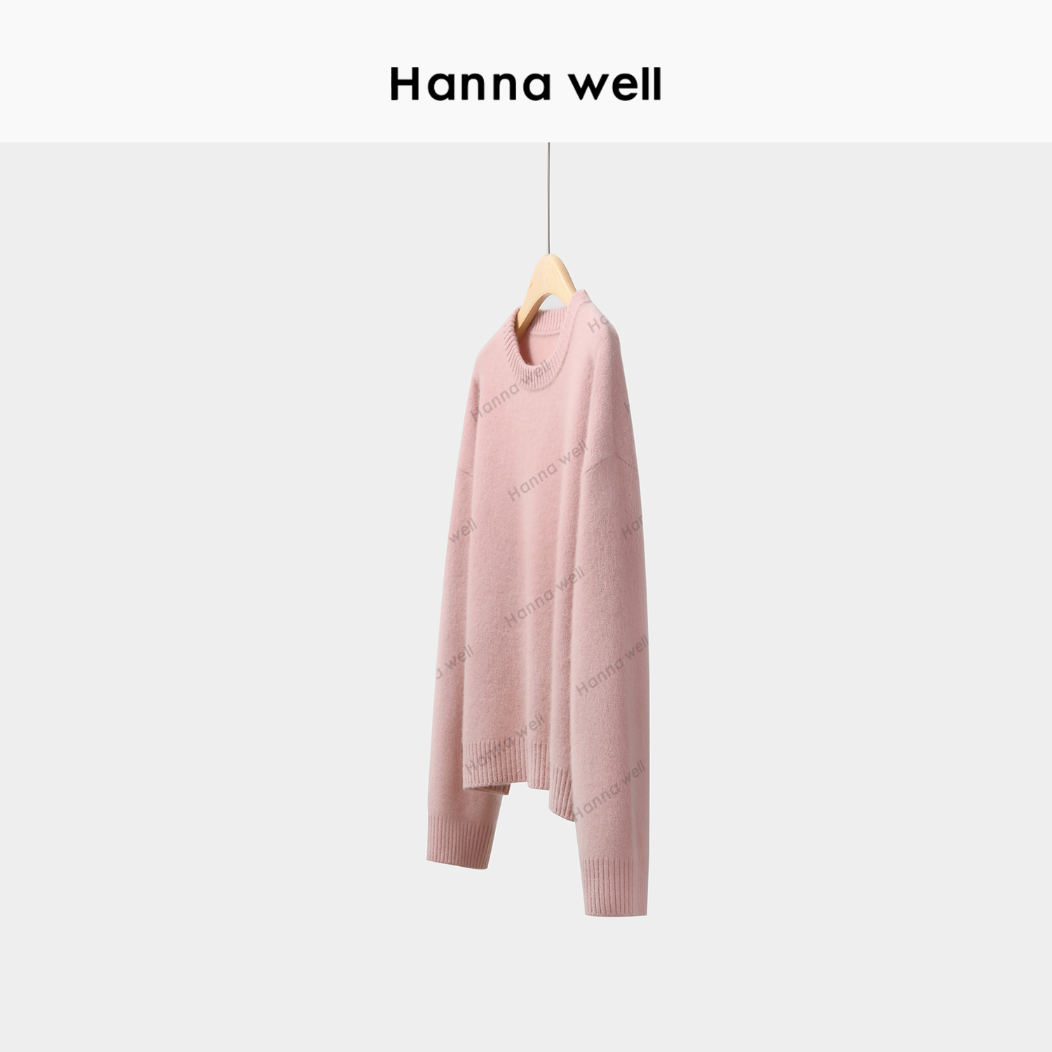 妞子与墩子“怦然心动” 定染粉 软糯羊绒羊毛厚毛衣汉服MJ4D11969