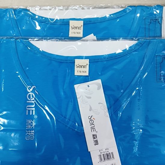 棉4030女士纯棉吊带蓝170两件