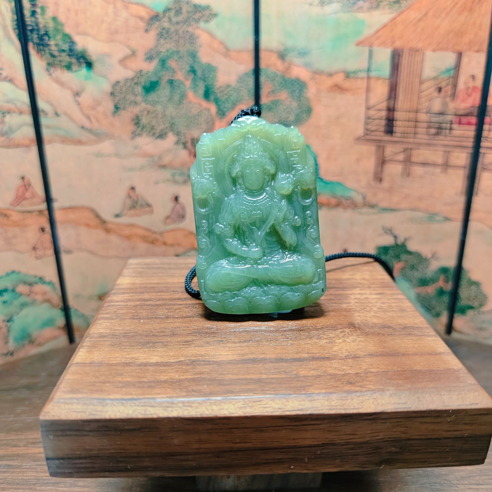 Y和田玉观音吊坠0871