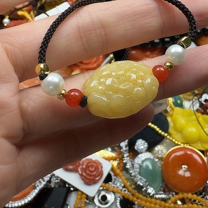 翡翠未镶嵌项链翡翠