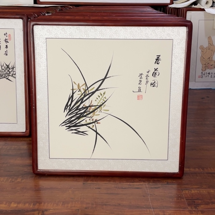 国画带框尺寸63*63厘米