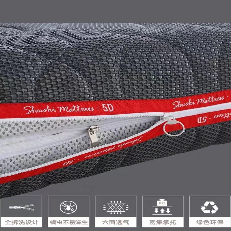 纯3D空气纤维床垫6D床垫全水洗1.8m4D5d静音床垫透气可3d纤维床垫