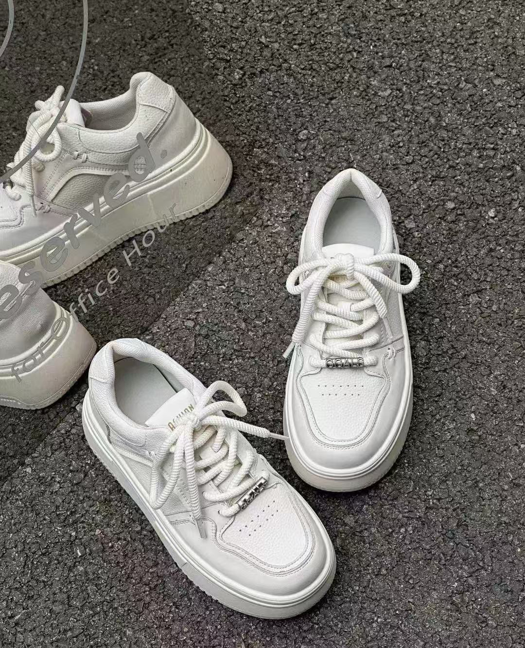  8082春夏新款厚底百搭小白鞋