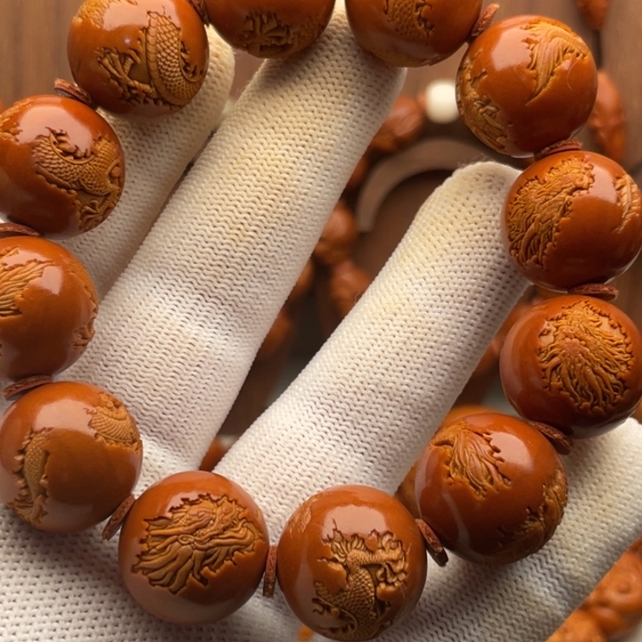 卡***豆手串/手链橄榄核1.9云中龙