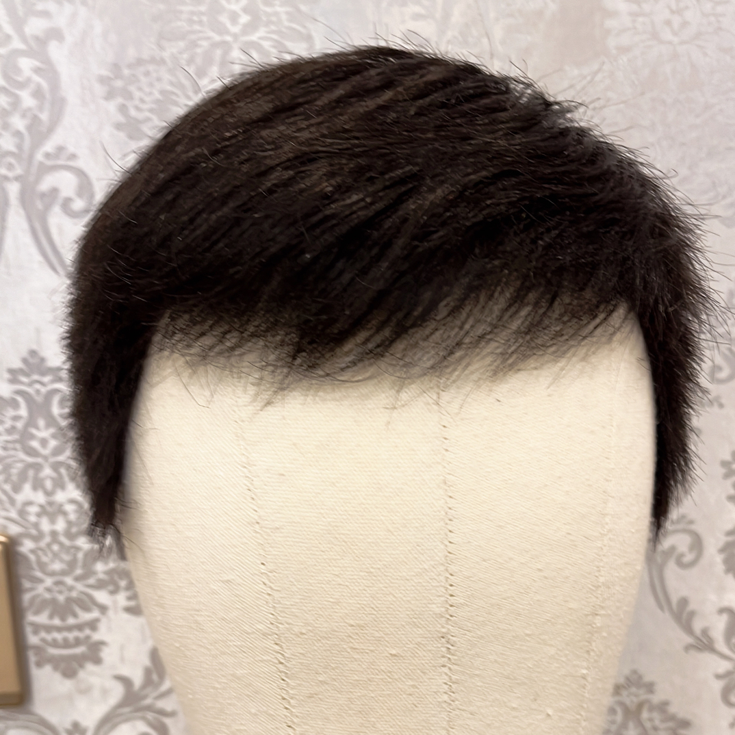 新升级轻薄高定全真发全手织男士全真发假发全头套自由式