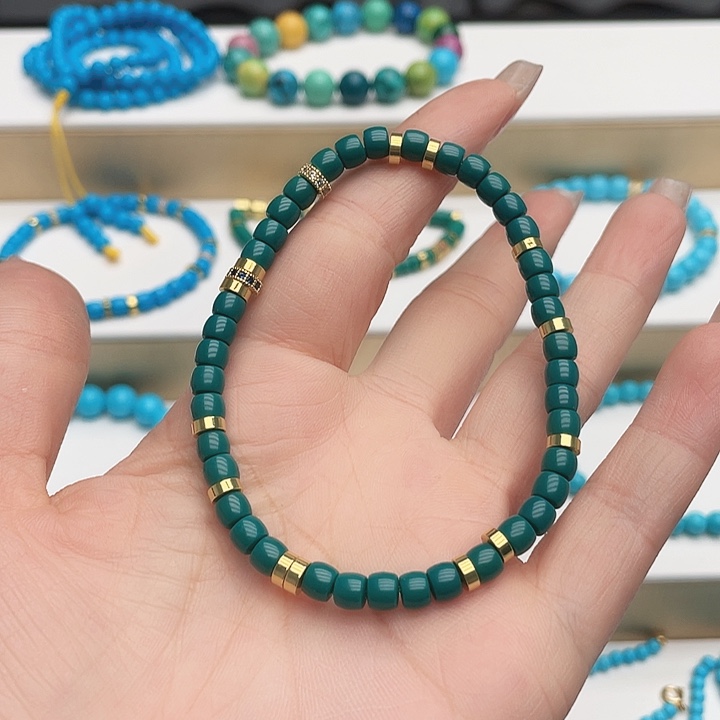 天然松石180颗绿松石