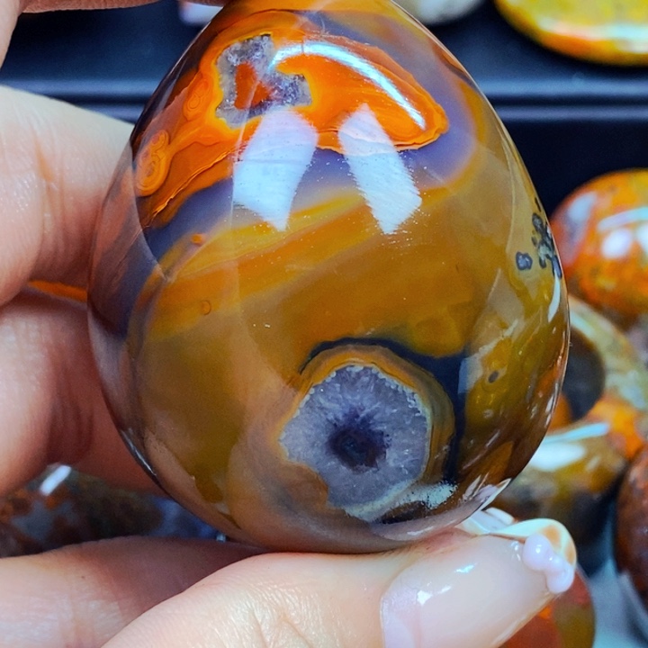 放***刀玛瑙/玉髓未镶嵌玛瑙