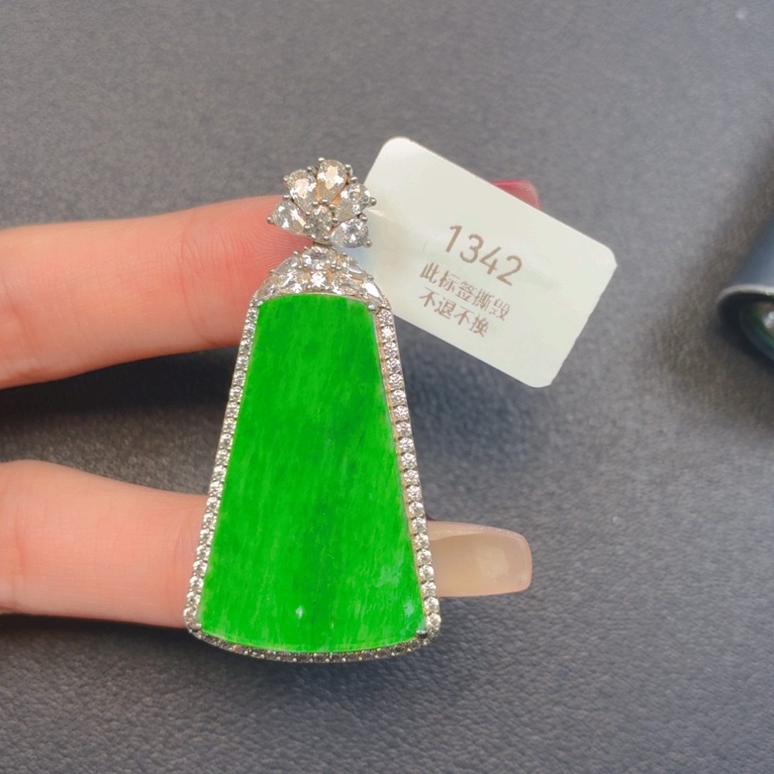 翡翠银S925镶嵌颈饰