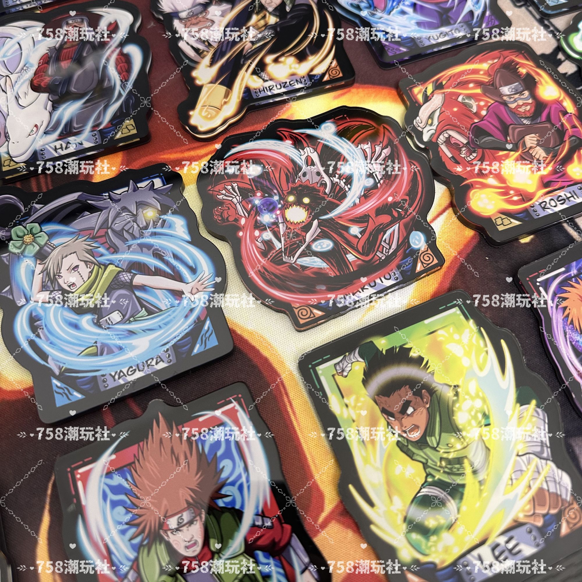 KAMAMBA758×三毛老师 二创艺术冰箱贴 火影忍者 动漫周边 盲盒