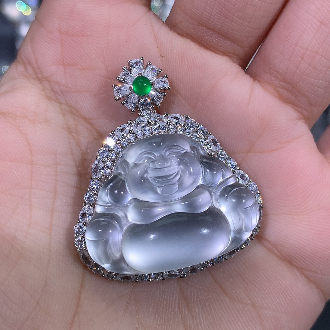 石英质玉颈饰银S925镶嵌33