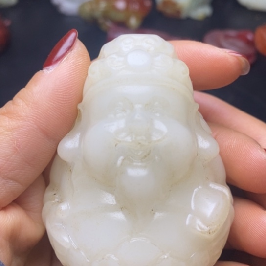 和田玉（糖玉）挂件未镶嵌