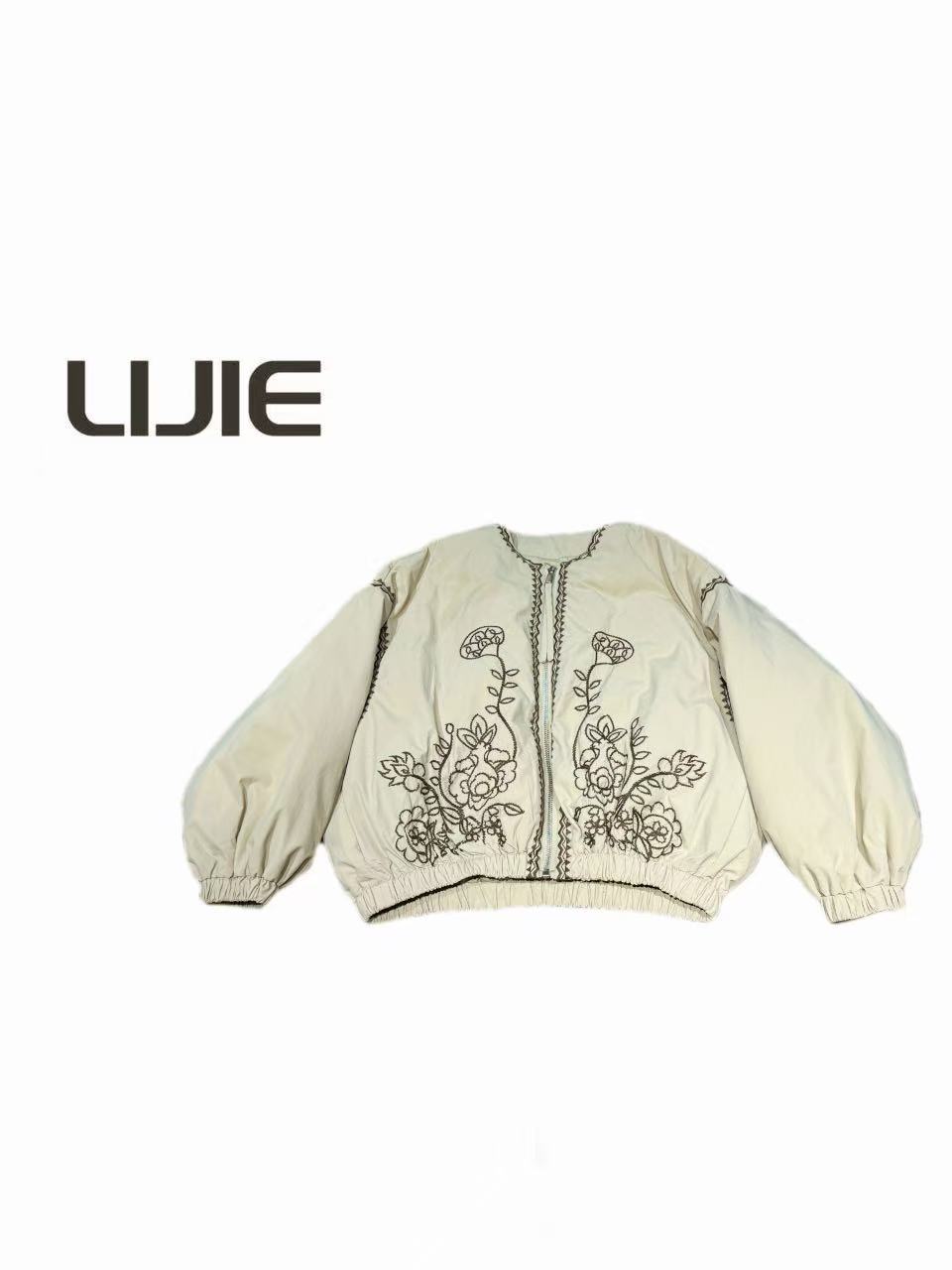 【深圳丽姐-丽丽】1121 重工定位刺绣保暖外套时尚加厚冬季