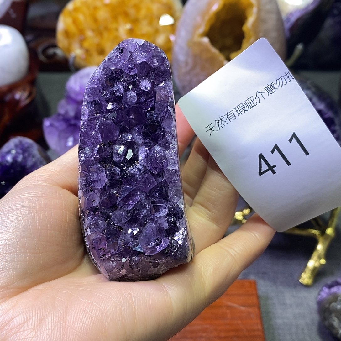 紫晶珠宝半成品未镶嵌