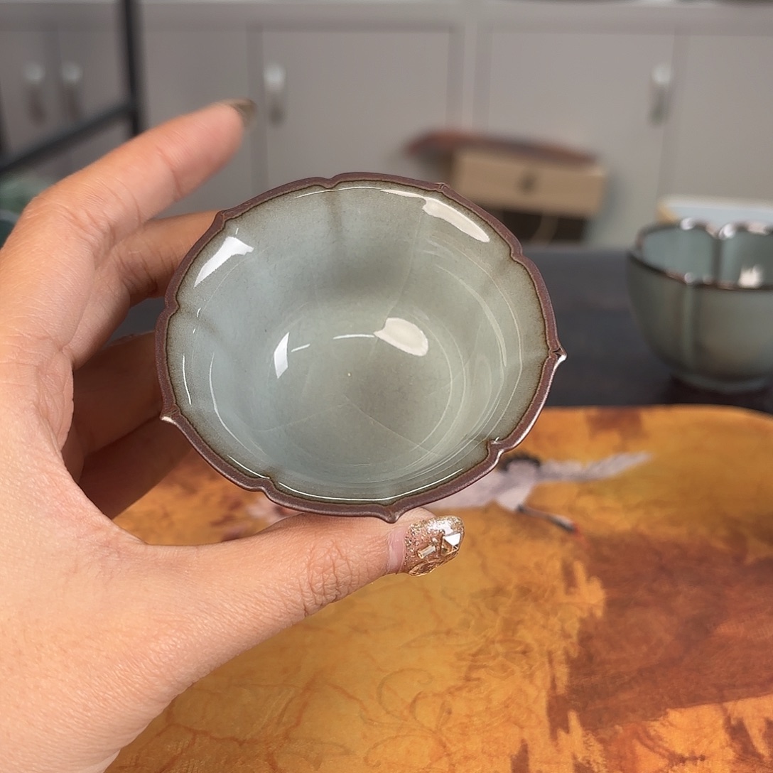 龙泉云间青瓷小米茶器