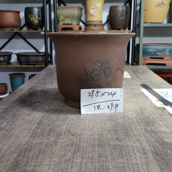 紫砂花盆花盆清仓大处理