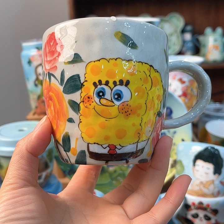 陶景德镇釉下手绘陶瓷 