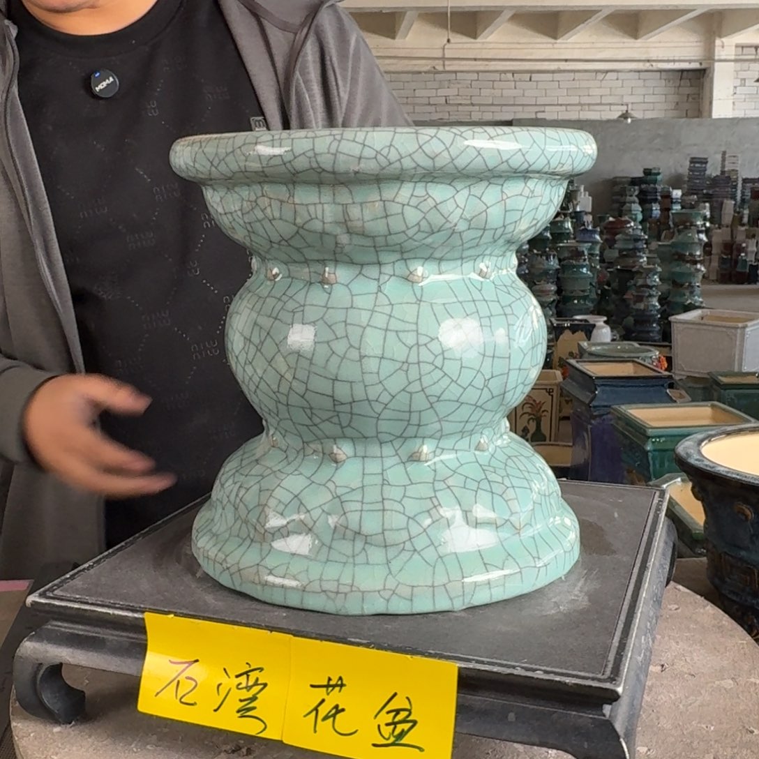 。一风堂石湾花盆 小色差 面宽23高23