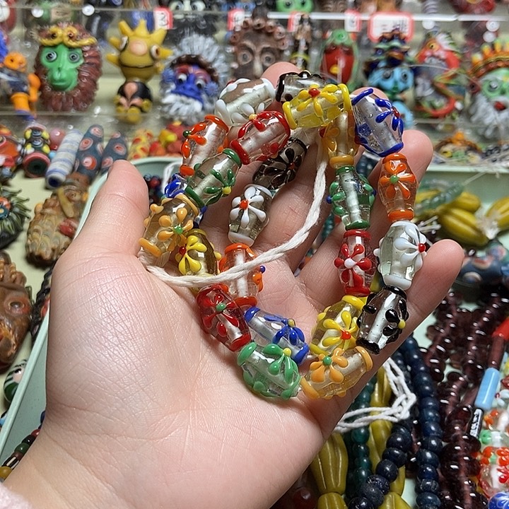 琉璃颈饰福利链子