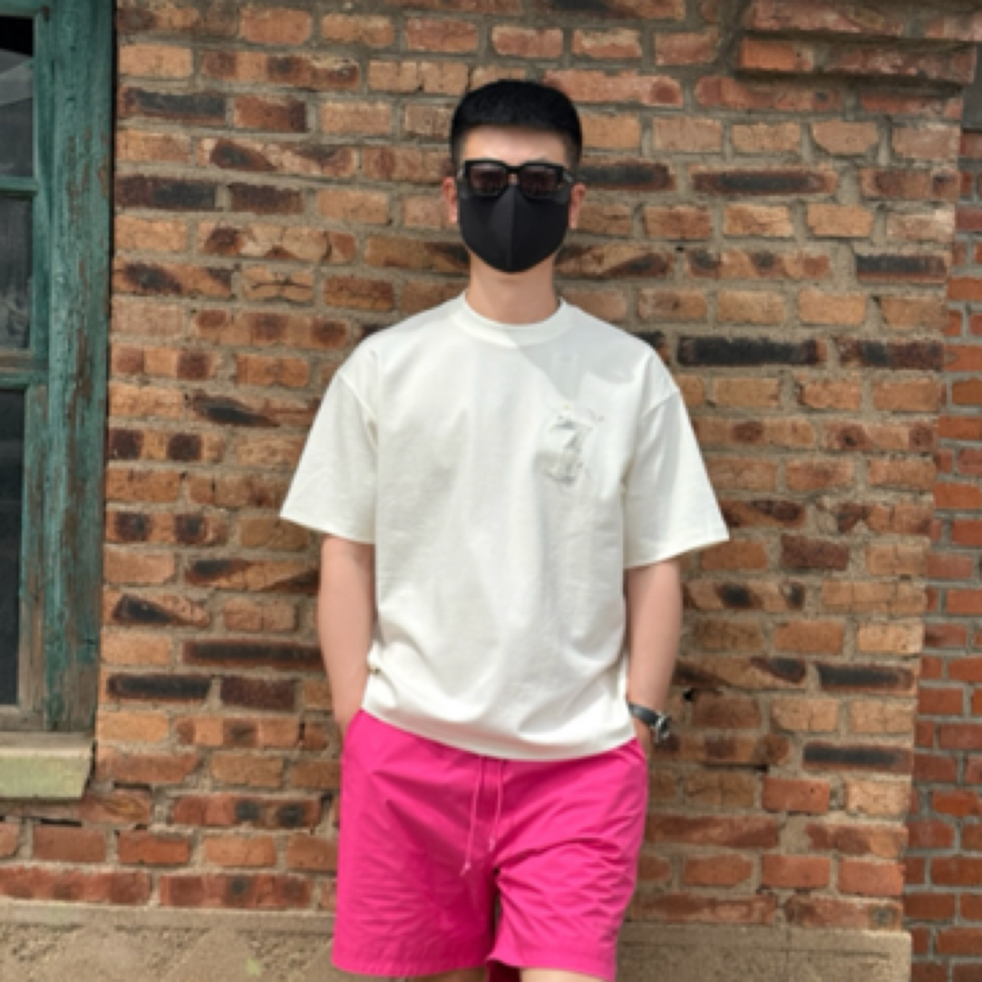 字母印花圆领短袖T恤夏季潮牌上衣男士韩版简约痞帅高品质半袖潮t