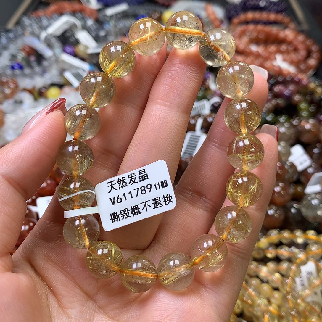 水晶手链未镶嵌，