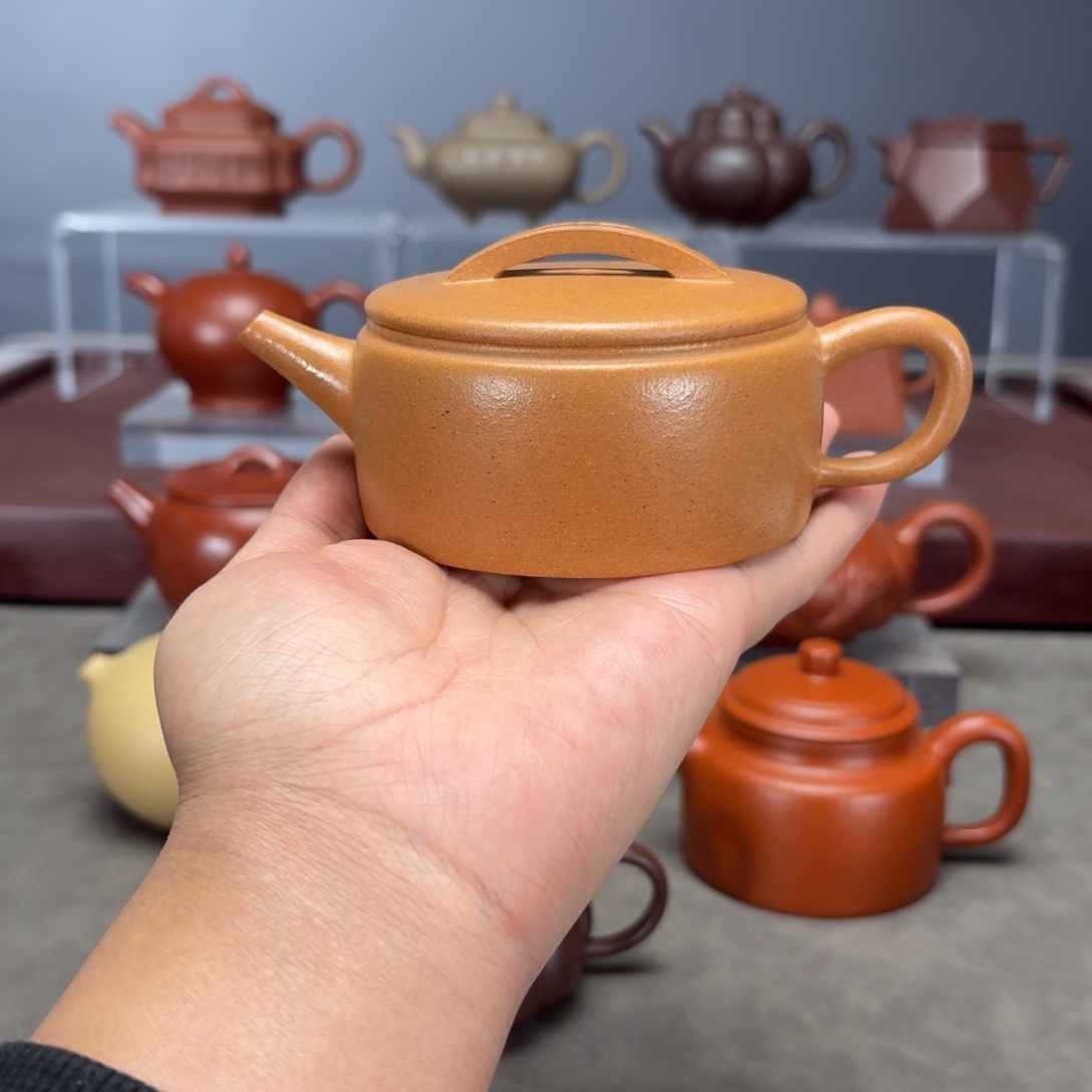 用***2茶壶紫砂汉瓦20CC黄金段
