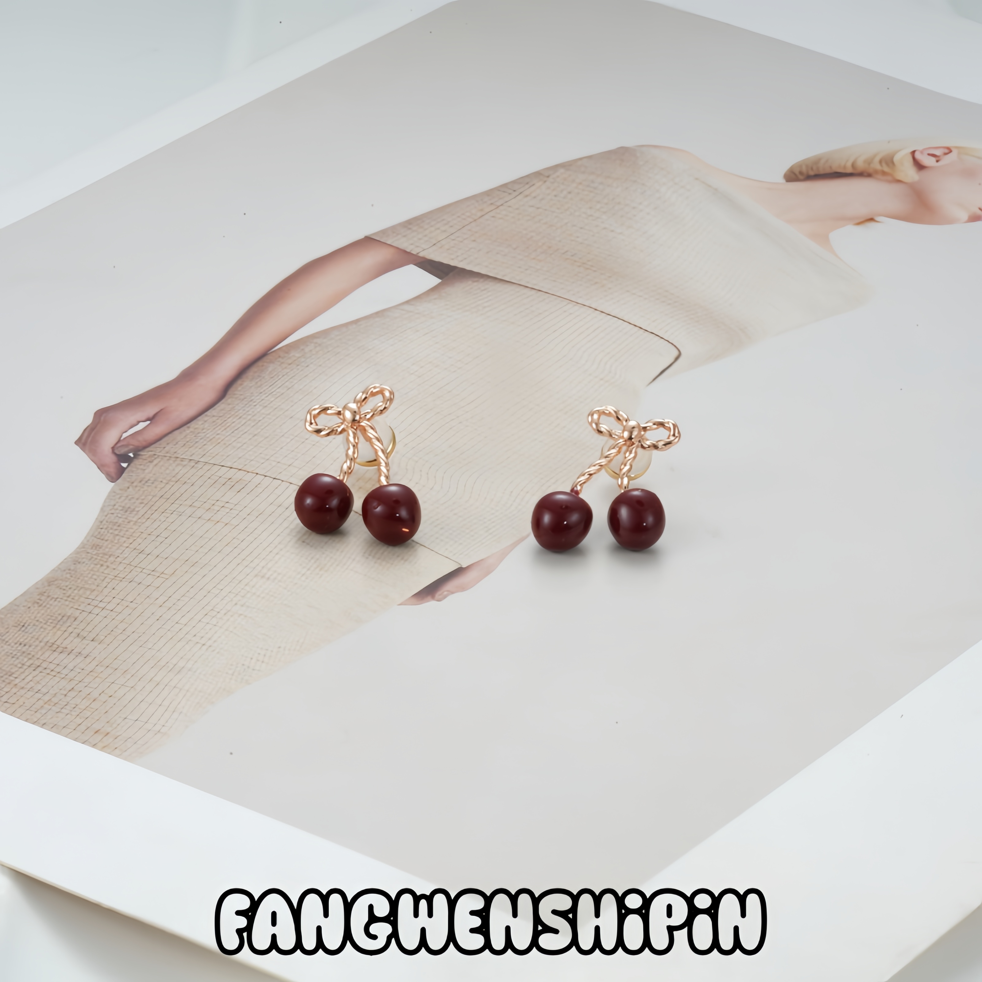 铜合金珐琅耳饰 耳环5204