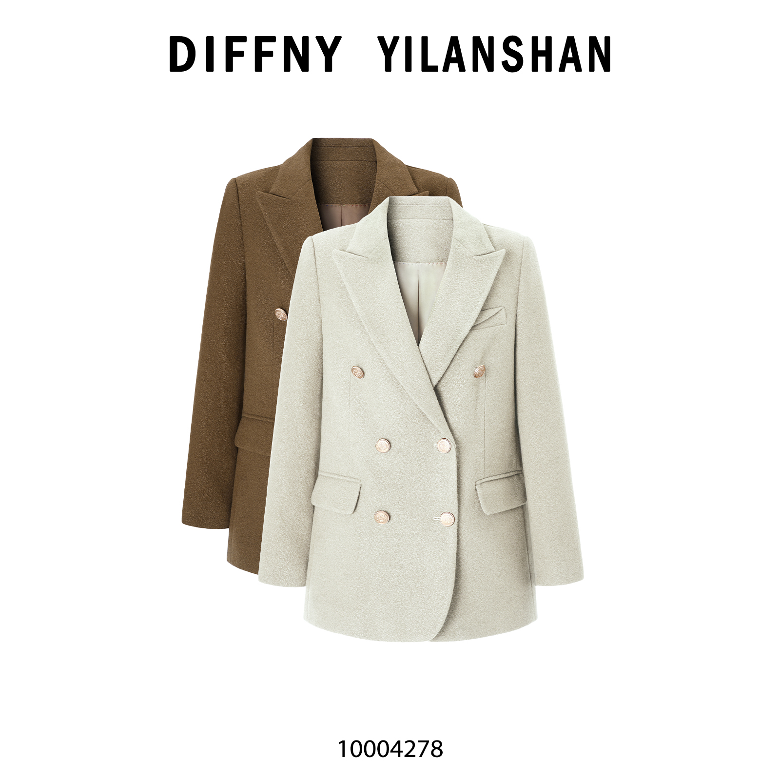 4278小西装羊毛呢外套女秋冬小个子高级感气质赫本风加厚呢子大衣