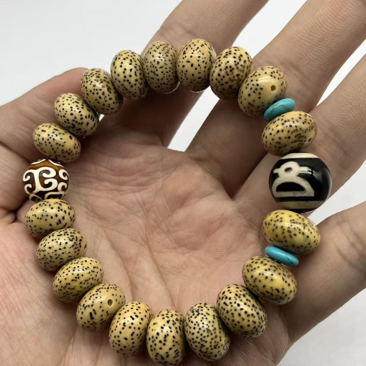 老星月菩提算盘珠卡8*13精美配饰珠款无礼盒 439