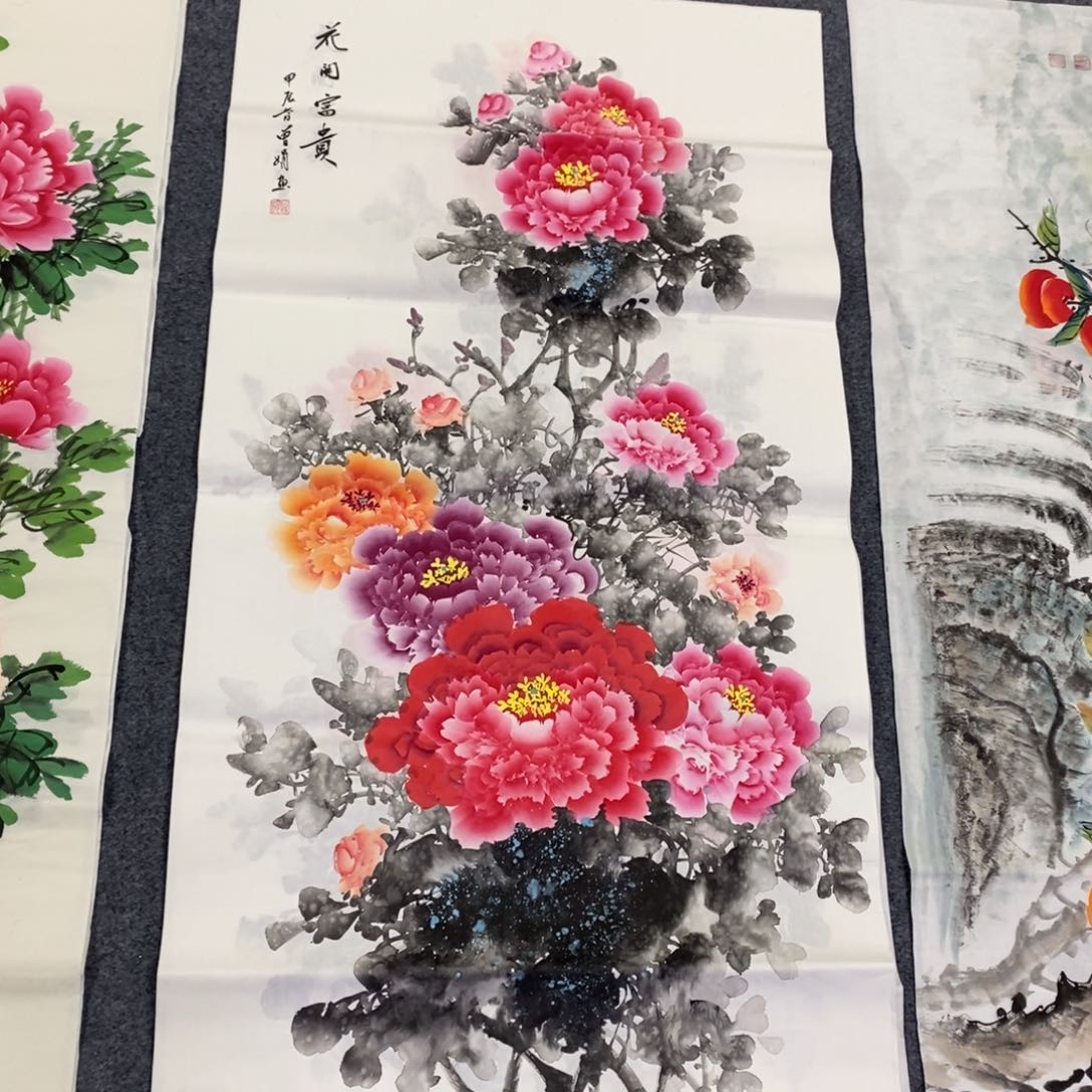 国画尺寸140✖️70手绘国画画画