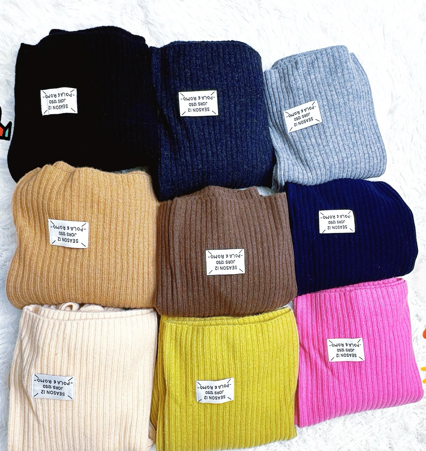 9色纯羊毛高领打底衫