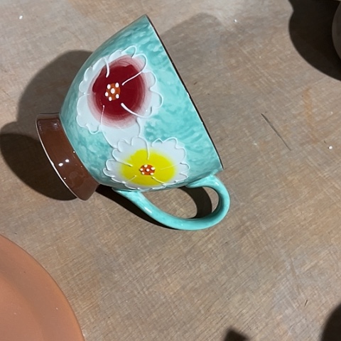 微瑕，不能明火，早餐杯绿