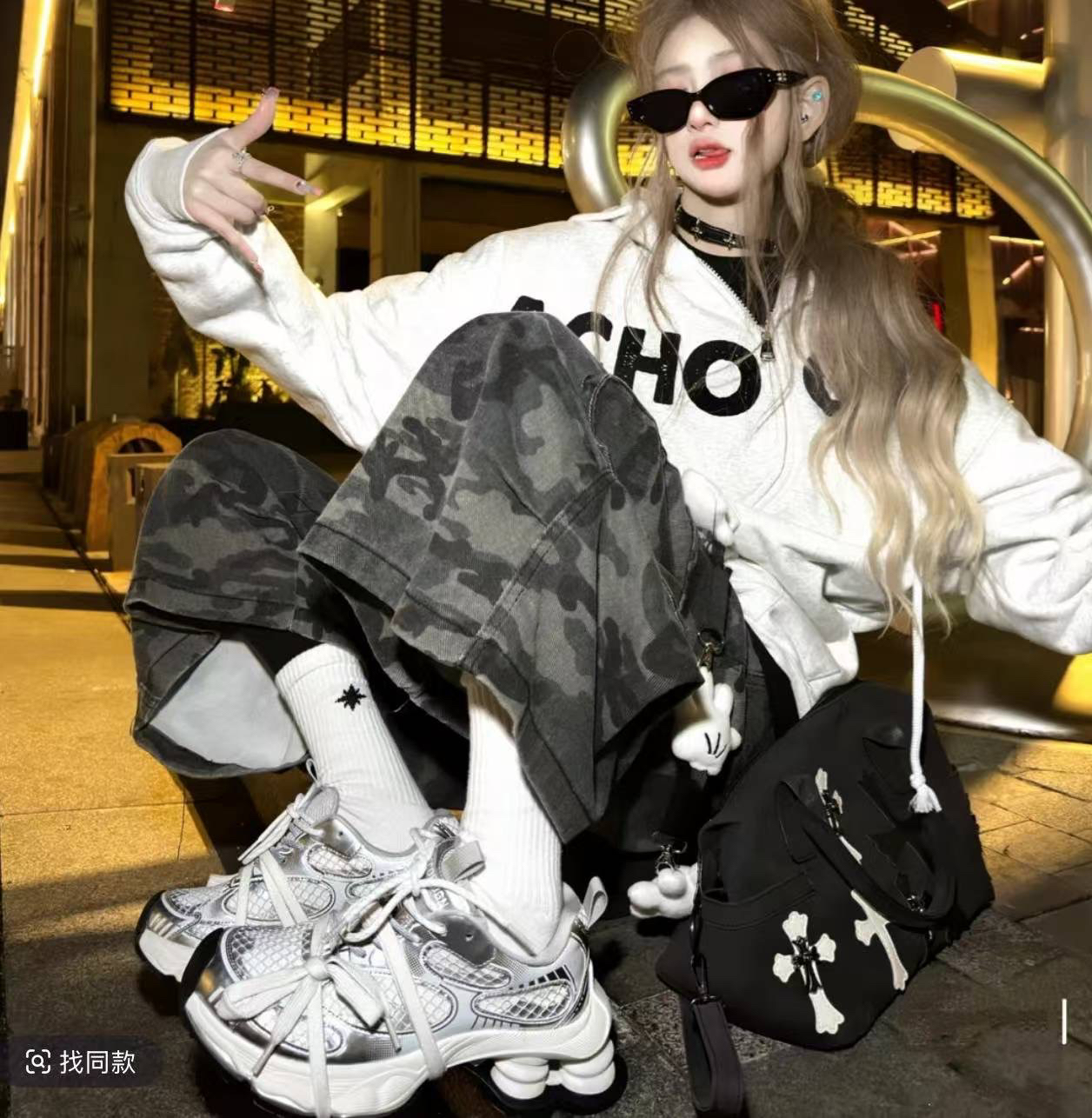 林允同款~厚底老爹鞋女款2025年新款超火轻便软底运动鞋L3