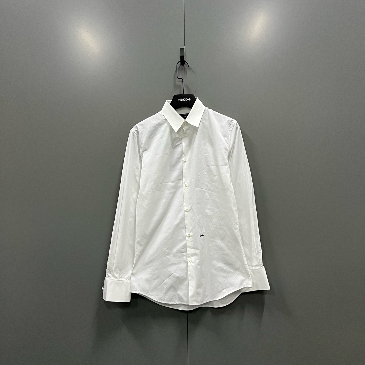 (bb)114 DSQUARED2 白色小logo刺绣衬衫 48码/95新/600729