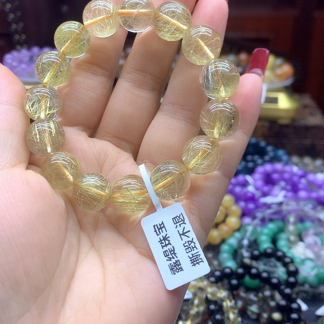 水晶手链未镶嵌晶发晶