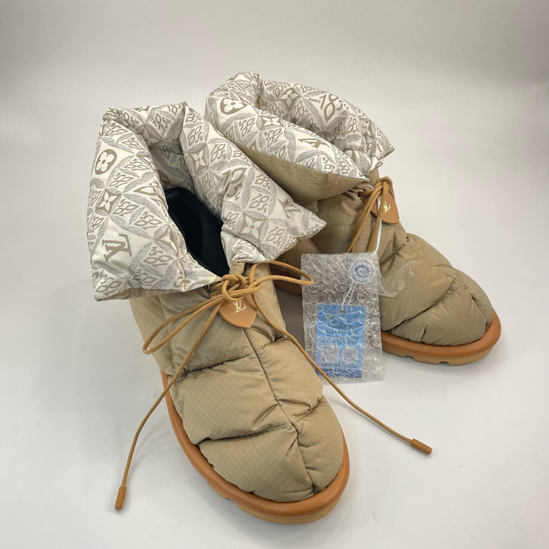 未使用 LouisVuitton/路易威登 38码满印1854限量款羽绒靴250994