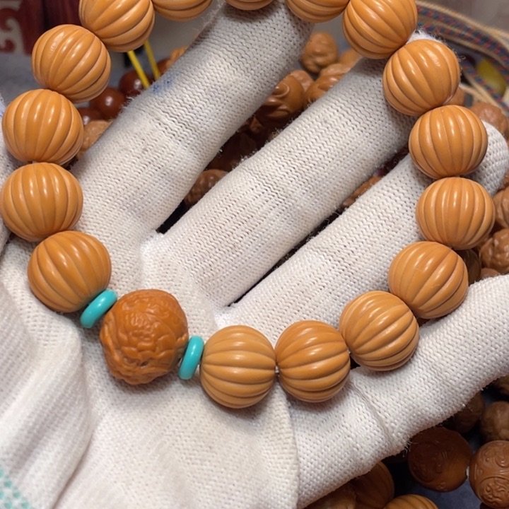 猴头核桃手串旭**起瓜珠