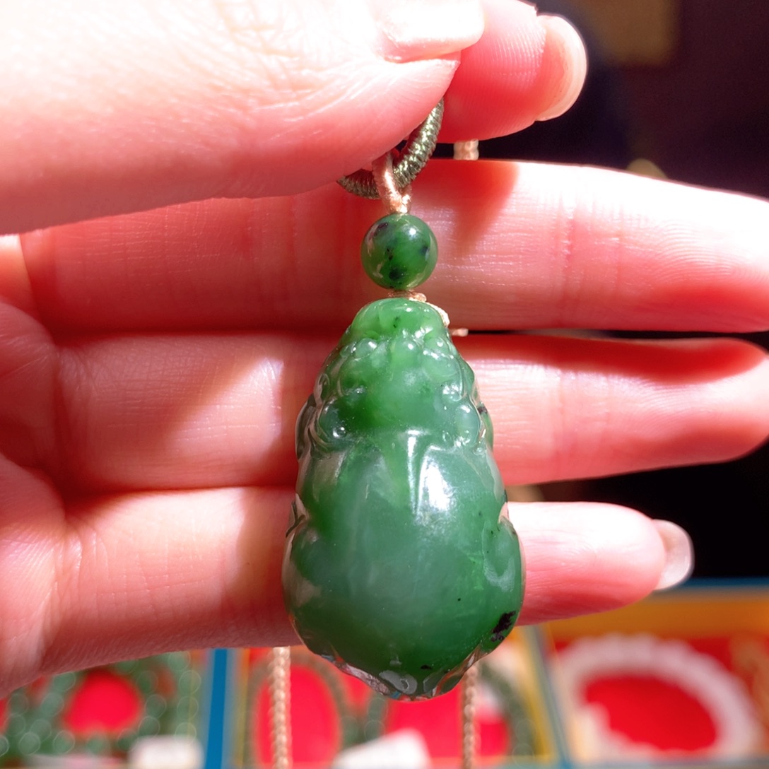 和田玉（碧玉）吊坠(不含链)未镶嵌