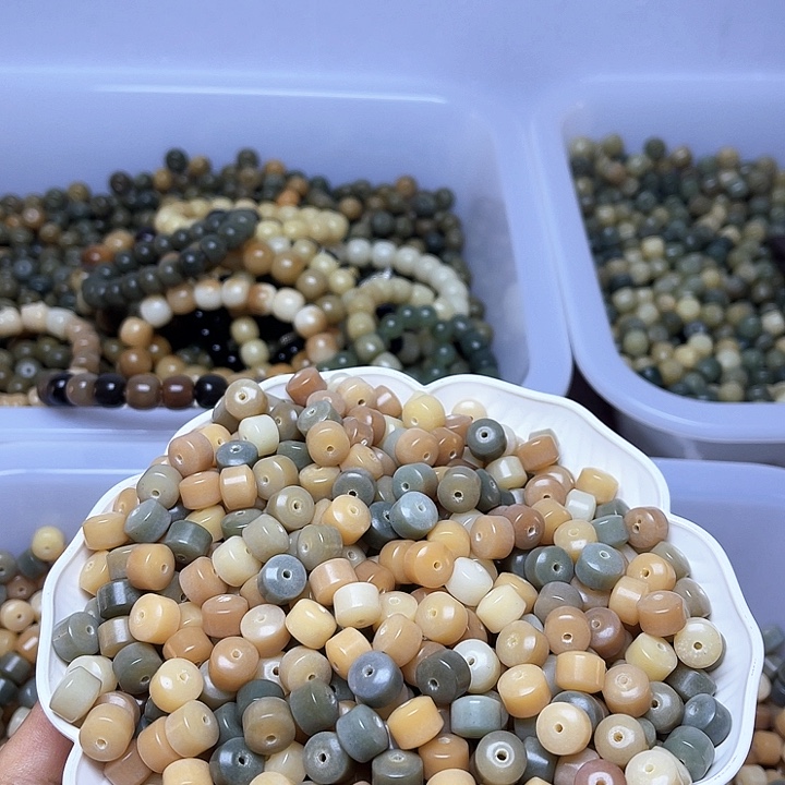 吊坠白玉菩提白玉菩提9瑕疵多宝之切120颗卡灯牌宠100颗