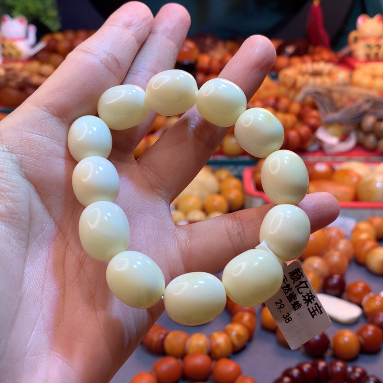 【闪购商品】蜜蜡手串未镶嵌?***7蜜蜡手串